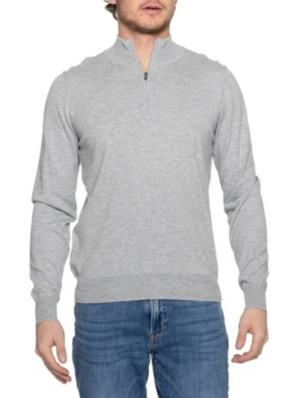 Faherty Movement Sweater - Zip Neck